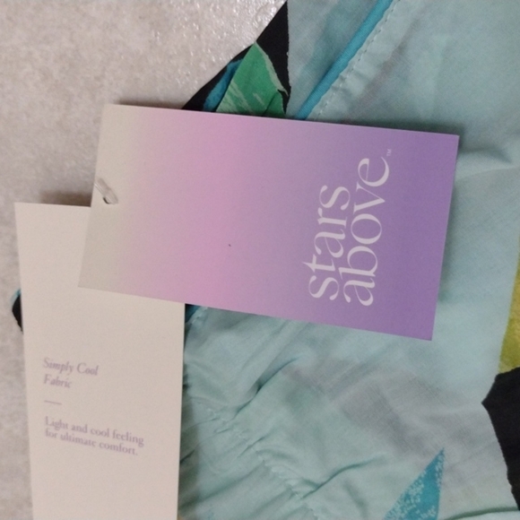 NWT Women's Floral Print Simply Cool Pajama Shorts - Stars Above - M - Picture 4 of 6